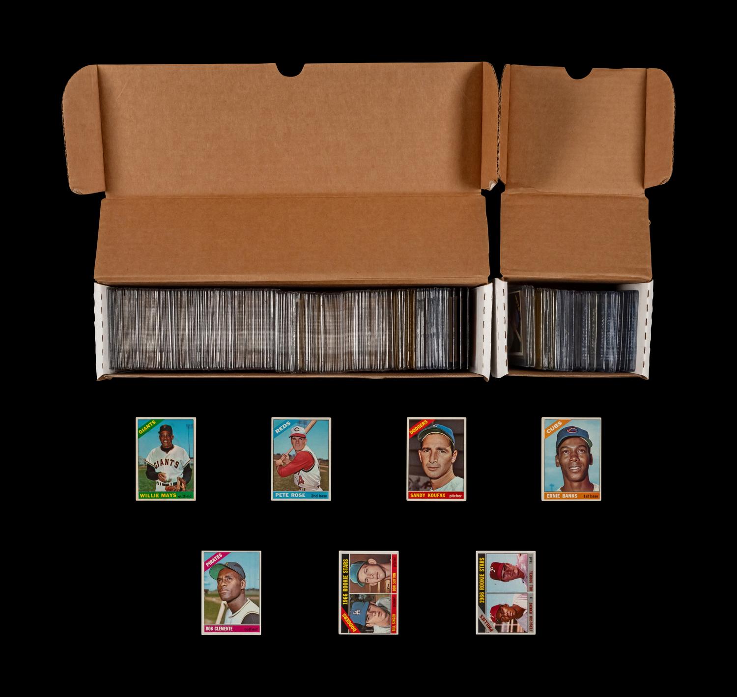 A Partial Set of 1966 Topps Baseball Cards (411/598)