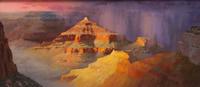 Two Paintings: Cathedral and Sun and Rain
