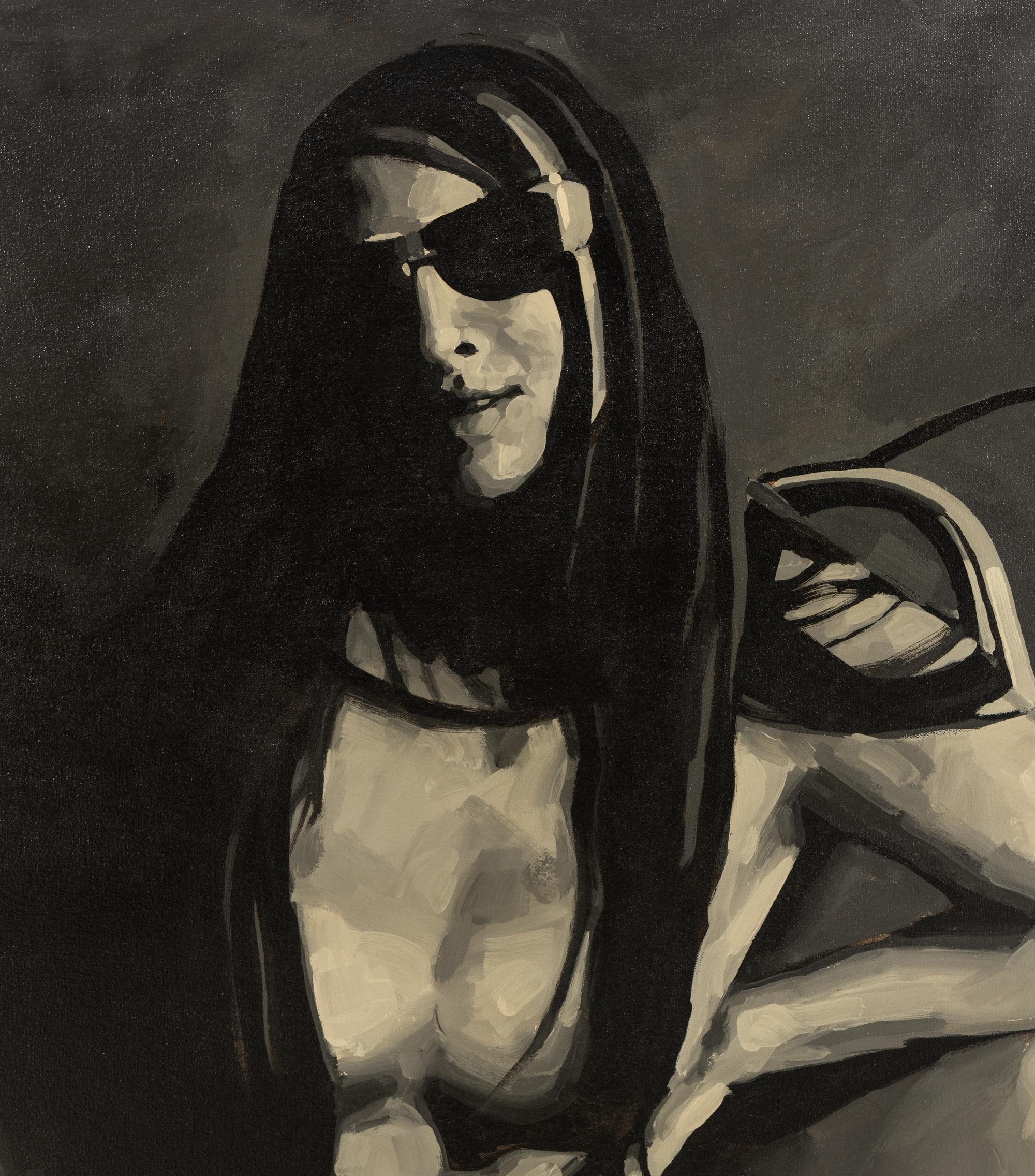 Karen on Tony's Chopper, 1969
