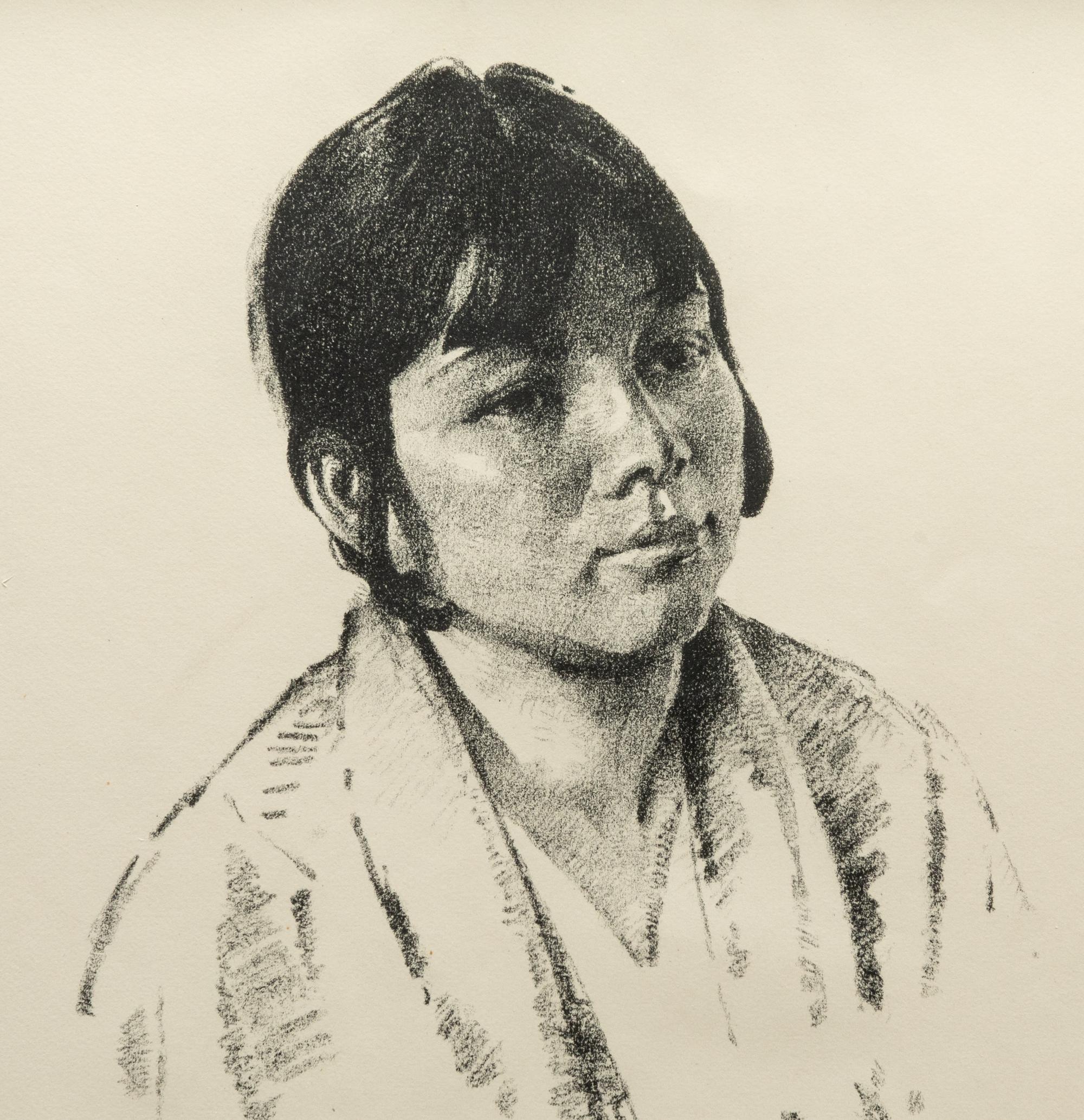 Taos Pueblo Indian Girl from the "Southwestern" Series, edition 37/100