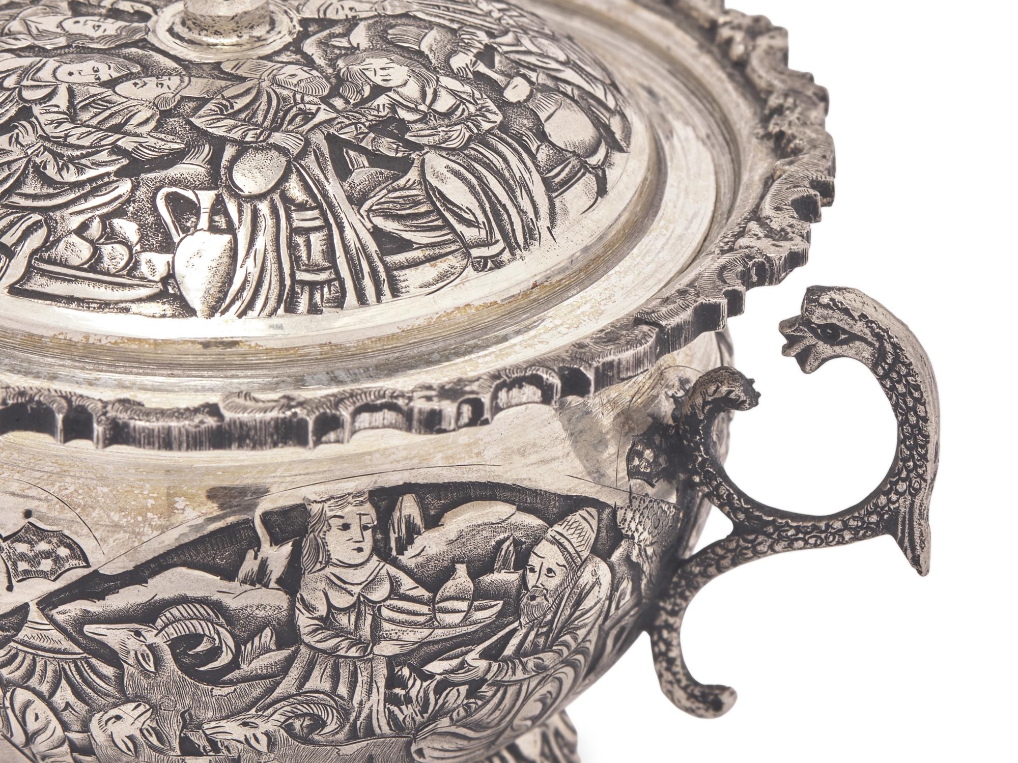A Persian Silver Tea and Coffee Service