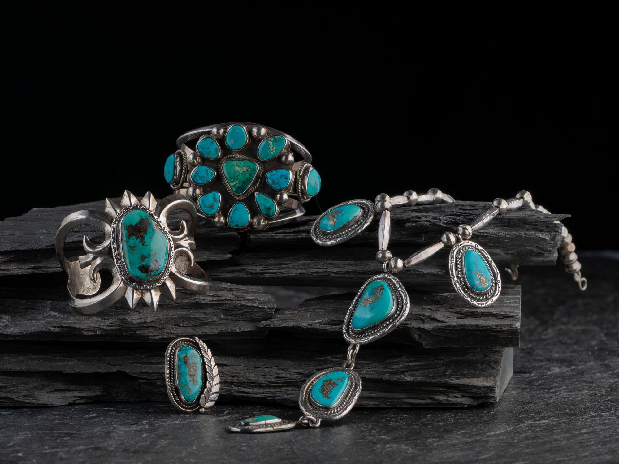 Navajo Silver and Turquoise Jewelry
