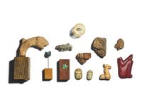 A Group of Nine Small Ancient Objects and Fragments