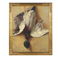 Thomas Shields Clarke (American, 1860–1920) — Still Life with Duck , 1891