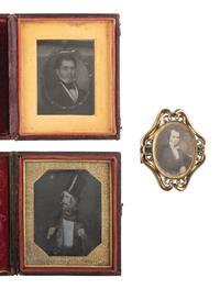 [EARLY PHOTOGRAPHY]. 14 cased images of varying subjects, incl. daguerreotypes of confident gents.