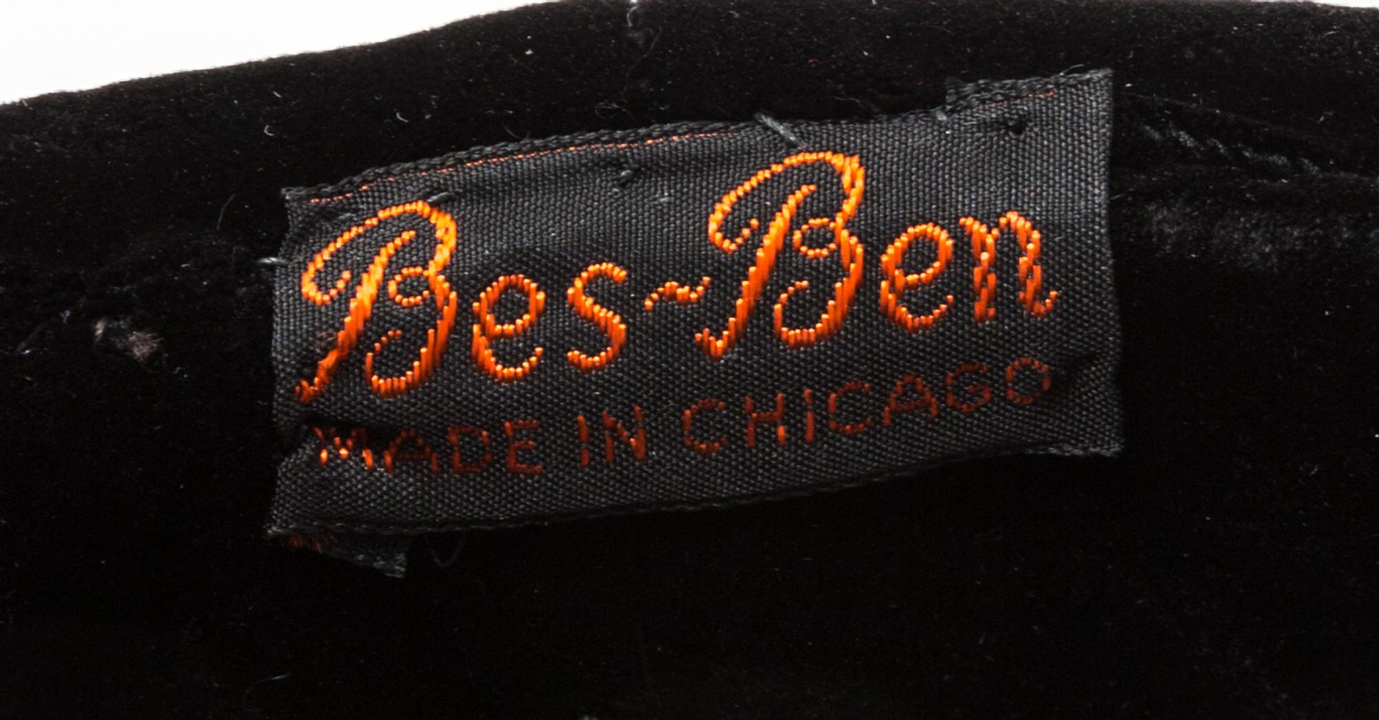 A Bes-Ben Black Velvet Hat,