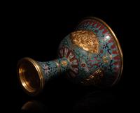A Cloisonné Enamel Stem Cup