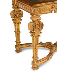 A Louis XIV Style Giltwood Console Table