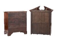 A George III Mahogany Bureau Bookcase