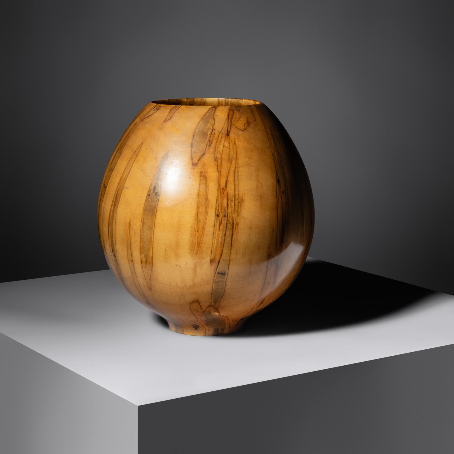 Red Leopard Maple vessel, 1990