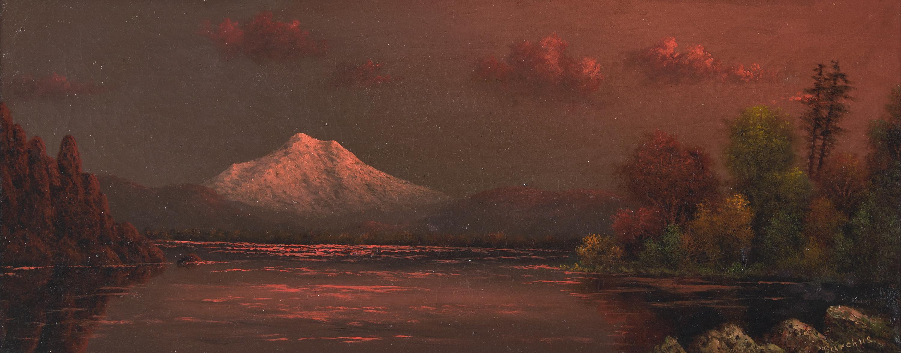 Eliza Barchus (American, 1857–1959) — Mount Hood at Sunset