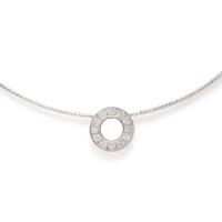 White Gold and Diamond Slide Necklace