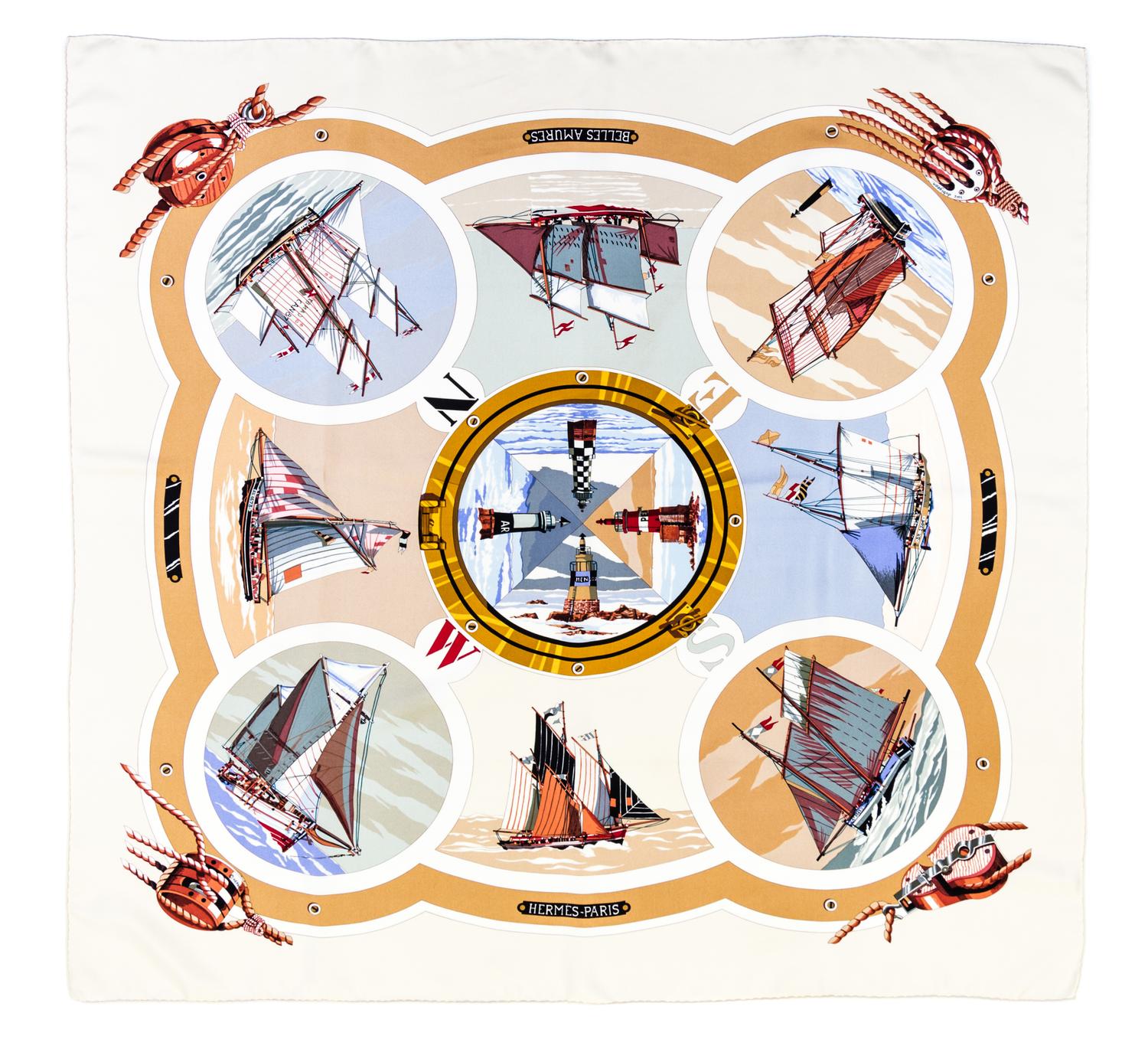 An Hermes 90cm Silk Scarf, 36" x 36".