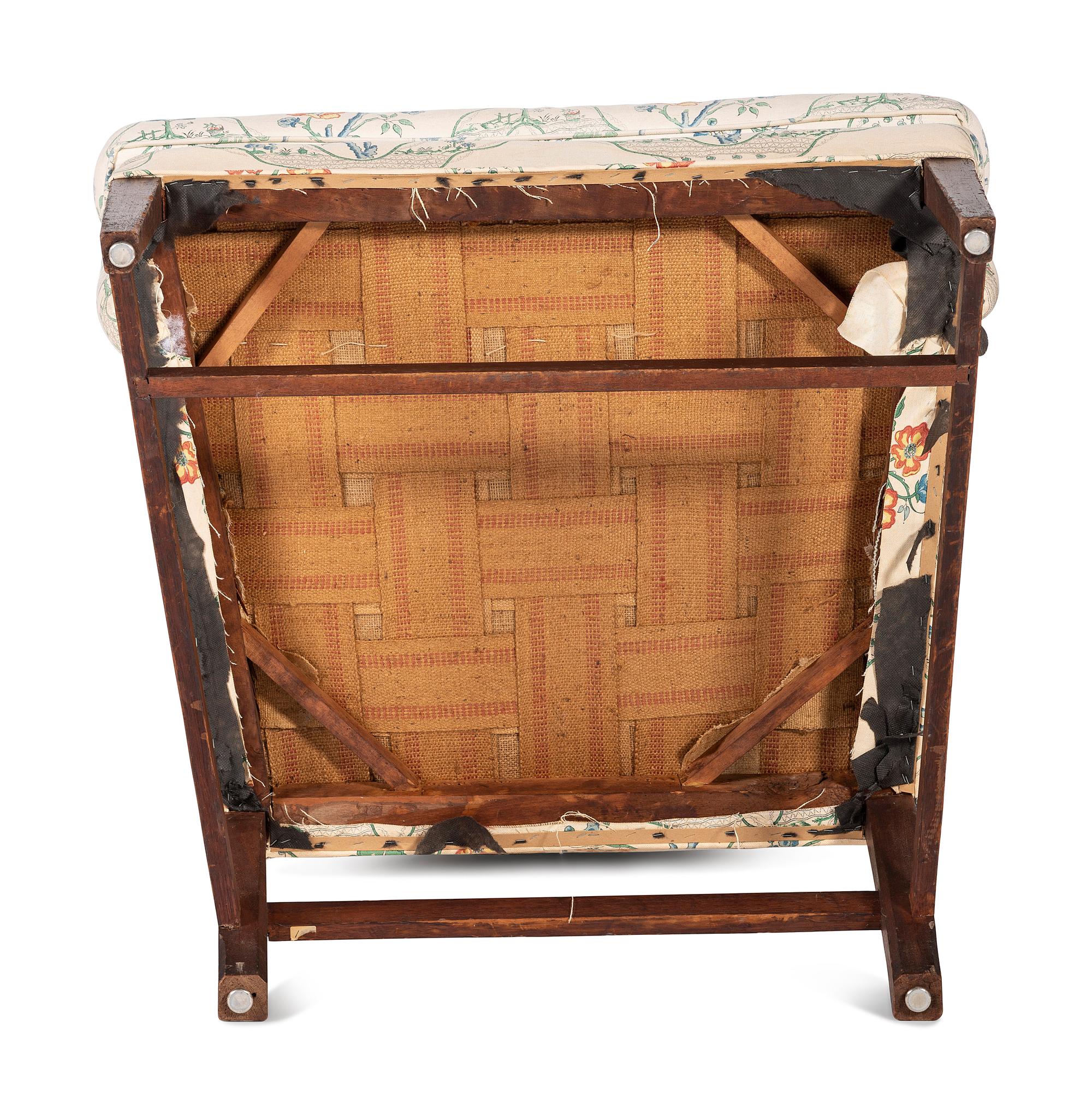 A George III Style Mahogany Easy Chair