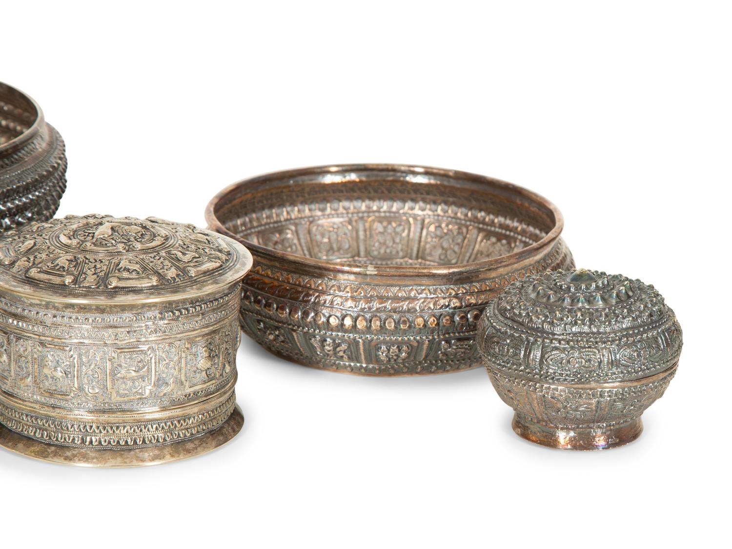 A Group of Seven Asian Silver Articles