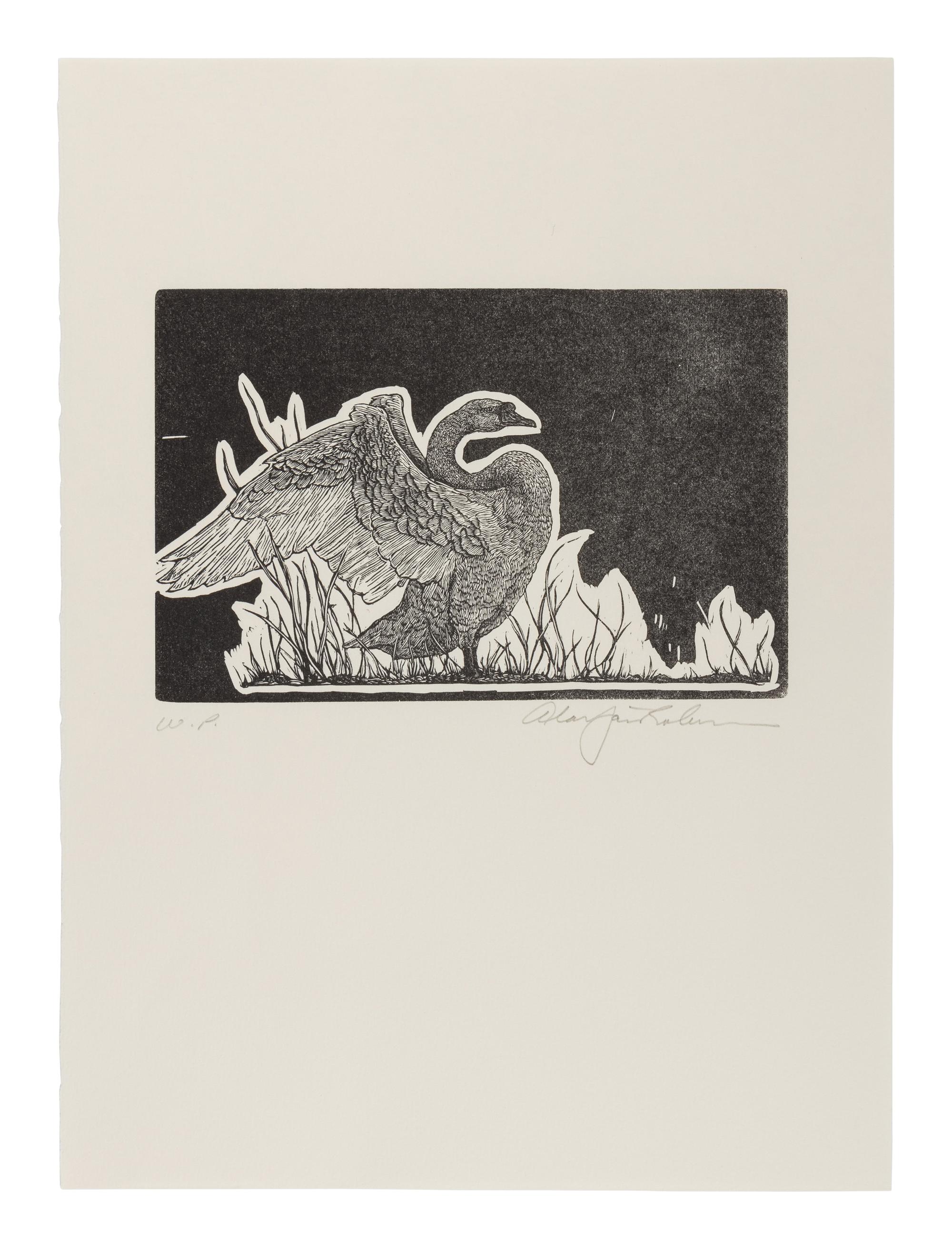 [CHELONIIDAE PRESS]. LOUYS, Pierre (1870-1925). Leda in Praise of the Blessings of Darkness . Alan James ROBINSON, illustrator. Easthampton, MA: Cheloniidae Press, 1985.