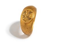 A Roman Gold Finger Ring with the Demigod Hercules