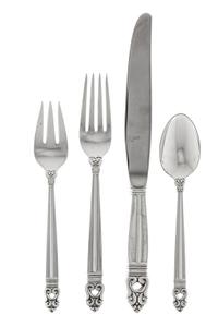 An American Silver Flatware Service