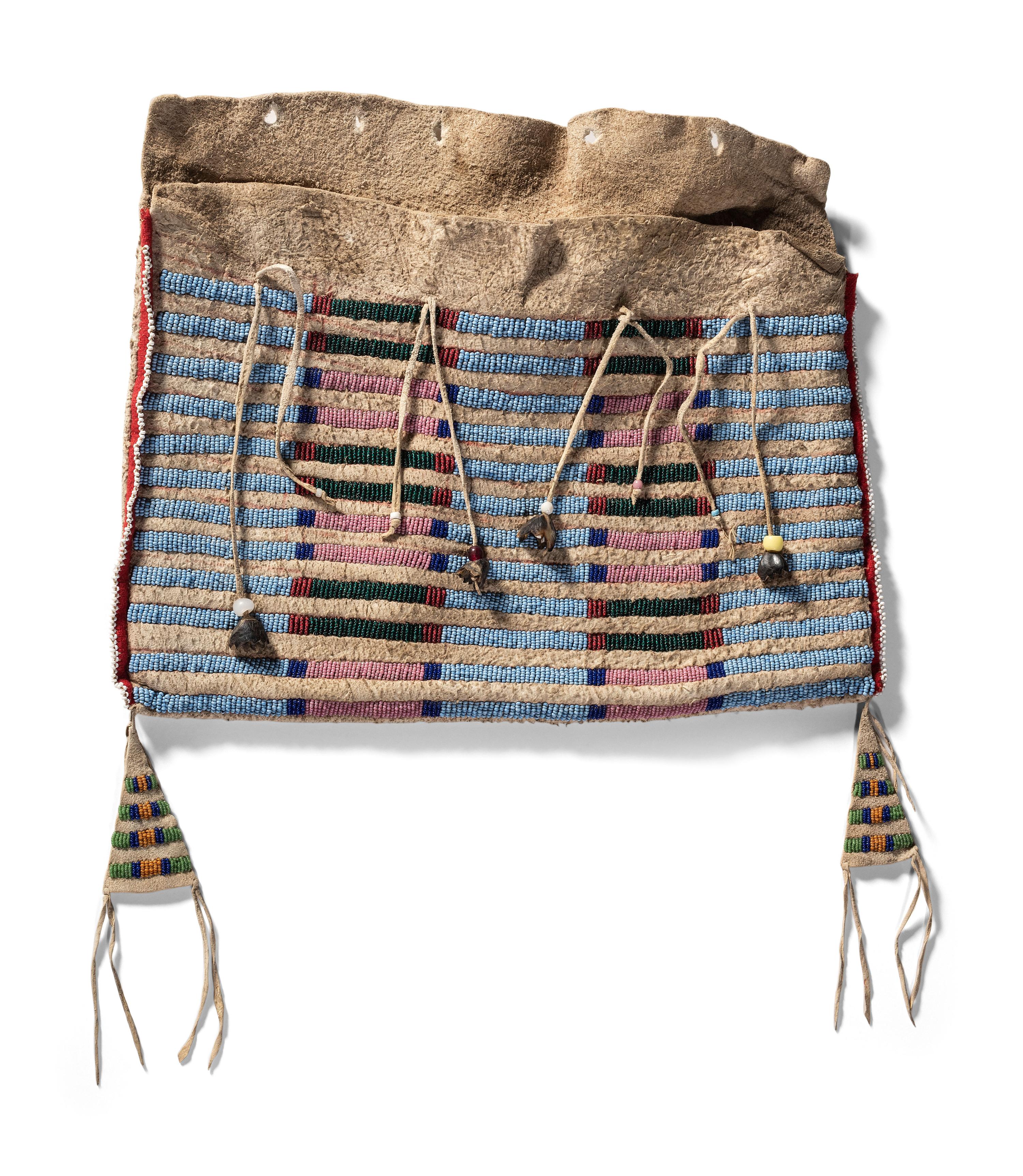 Apsáalooke [Crow] Beaded Hide Work Bag