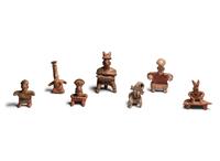 Seven Nayarit Terracotta Figures