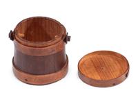 A Miniature Lidded Firkin