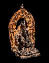 A Nepalese Portable Shrine of Ganesha