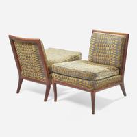 T.H. Robsjohn-Gibbings (American, b. England, 1903-1976) Pair of Lounge Chairs, Widdicomb, USA, circa 1955