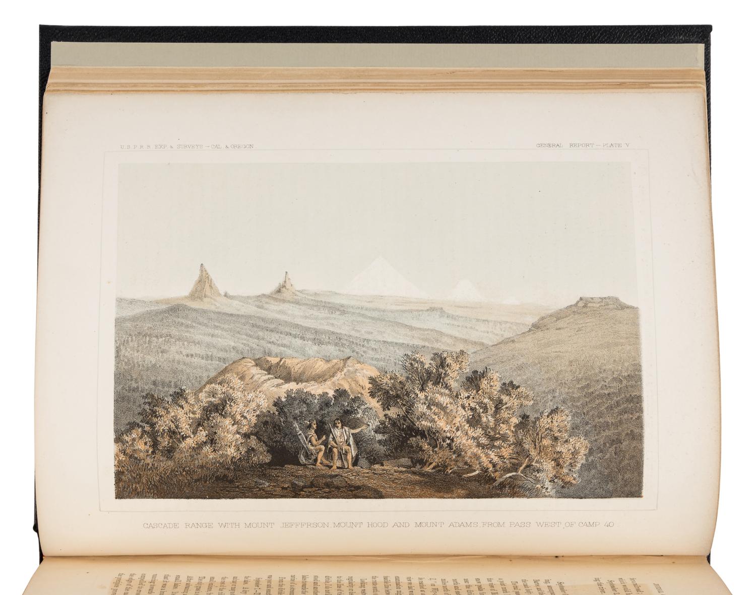 [PACIFIC RAILROAD SURVEY]. Reports of Explorations and Surveys, to Ascertain the Most Practicable and Economical Route for a Railroad from the Mississippi River to the Pacific Ocean.. . Washington: Beverley Tucker, A.O.P. Nicholson, Thomas H. Ford, 1855-1860.