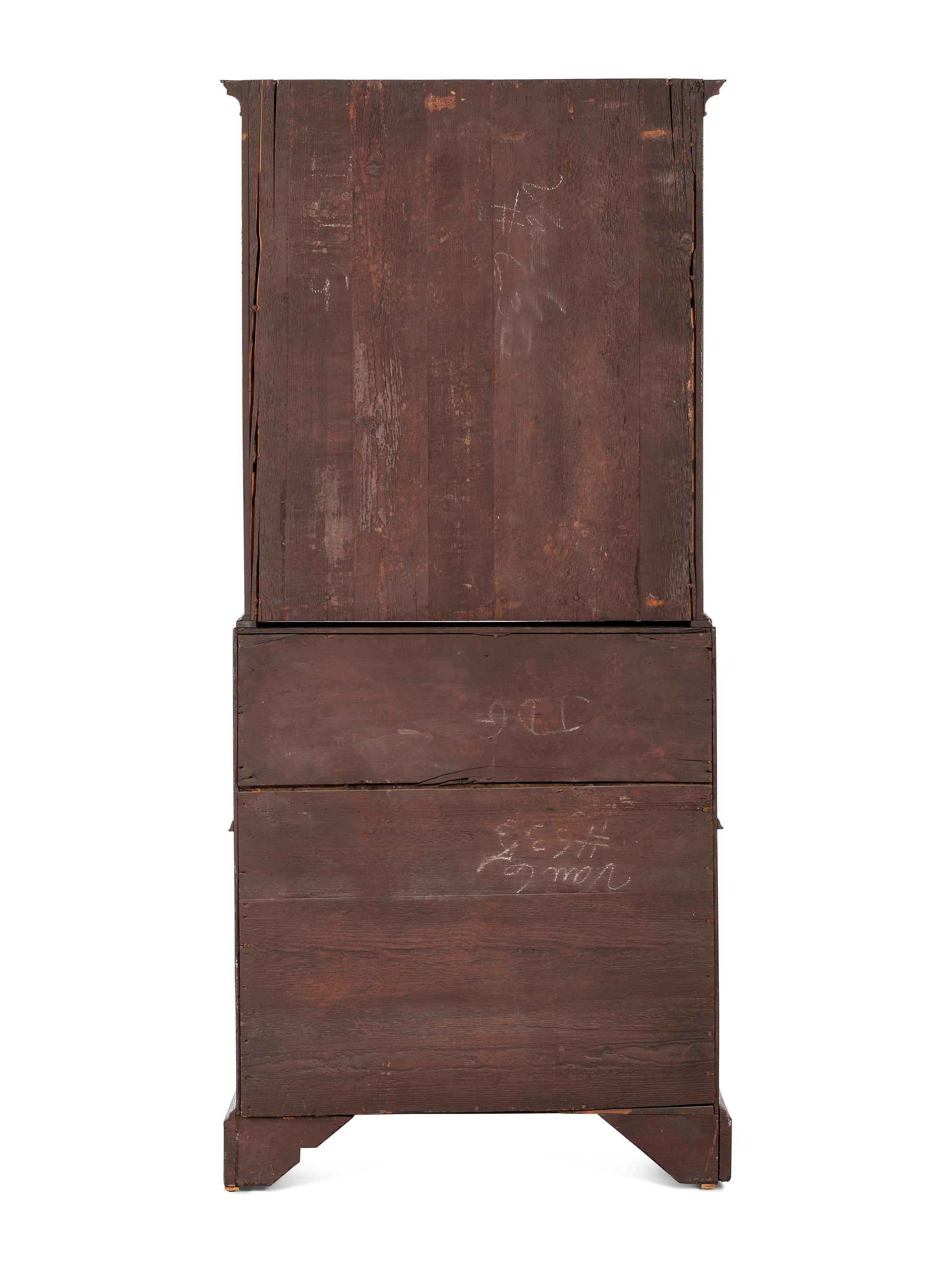 A George I Walnut Secretary Desk