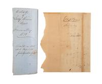 [SLAVERY & ABOLITION]. A group of 2 inventories listing enslaved individuals, comprising: