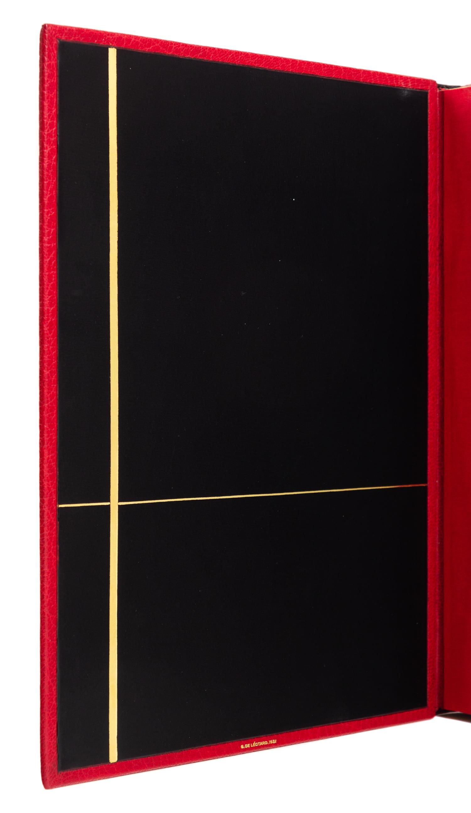 [BINDINGS]. [LÉOTARD, GENEVIÈVE - BINDER]. A group of 2 works in fine Art Deco bindings by Léotard.