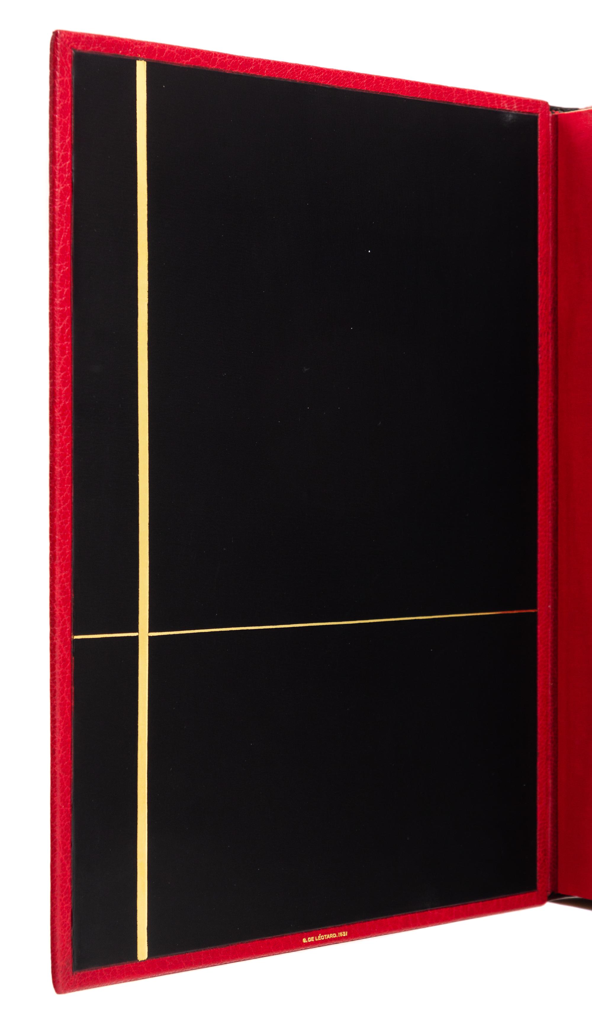[BINDINGS]. [LÉOTARD, GENEVIÈVE - BINDER]. A group of 2 works in fine Art Deco bindings by Léotard.
