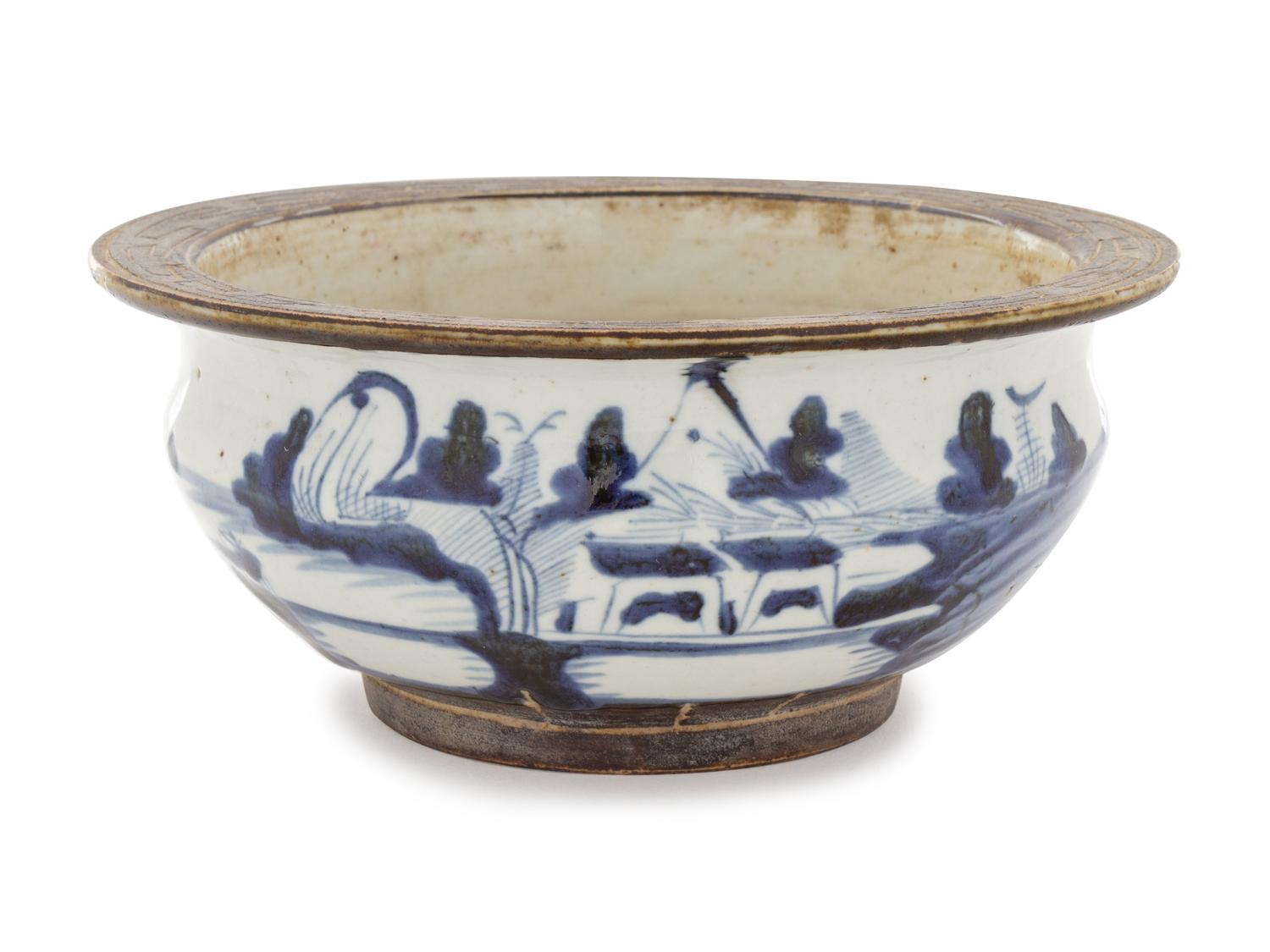 A Chinese Export Blue and White Porcelain Bowl