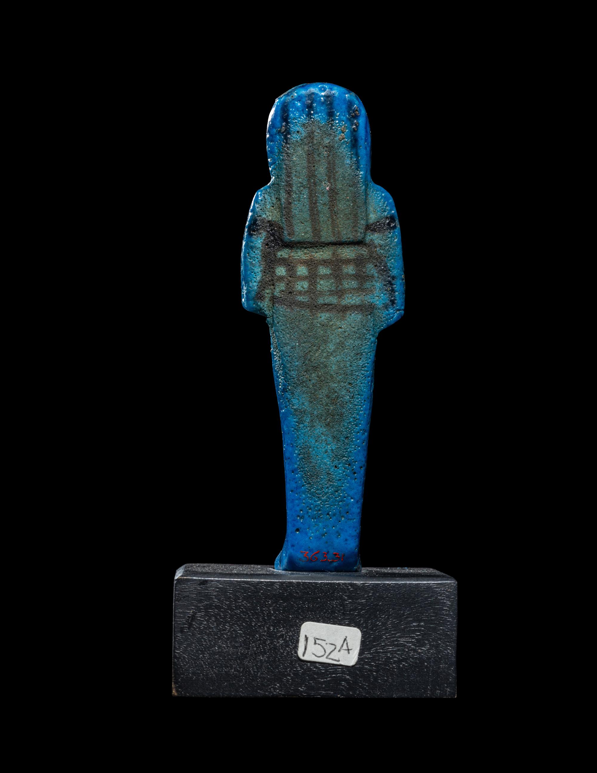 An Egyptian Blue Faience Ushabti for Tayuheret