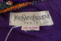 An Yves Saint Laurent Haute Couture Purple Raw Silk Gown, No size.