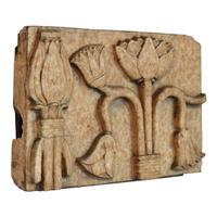 A Glazed Terra Cotta Panel from the National Knights of Pythian Temple 20.5" W x 7" D x 15" H — United States, Circa 1928