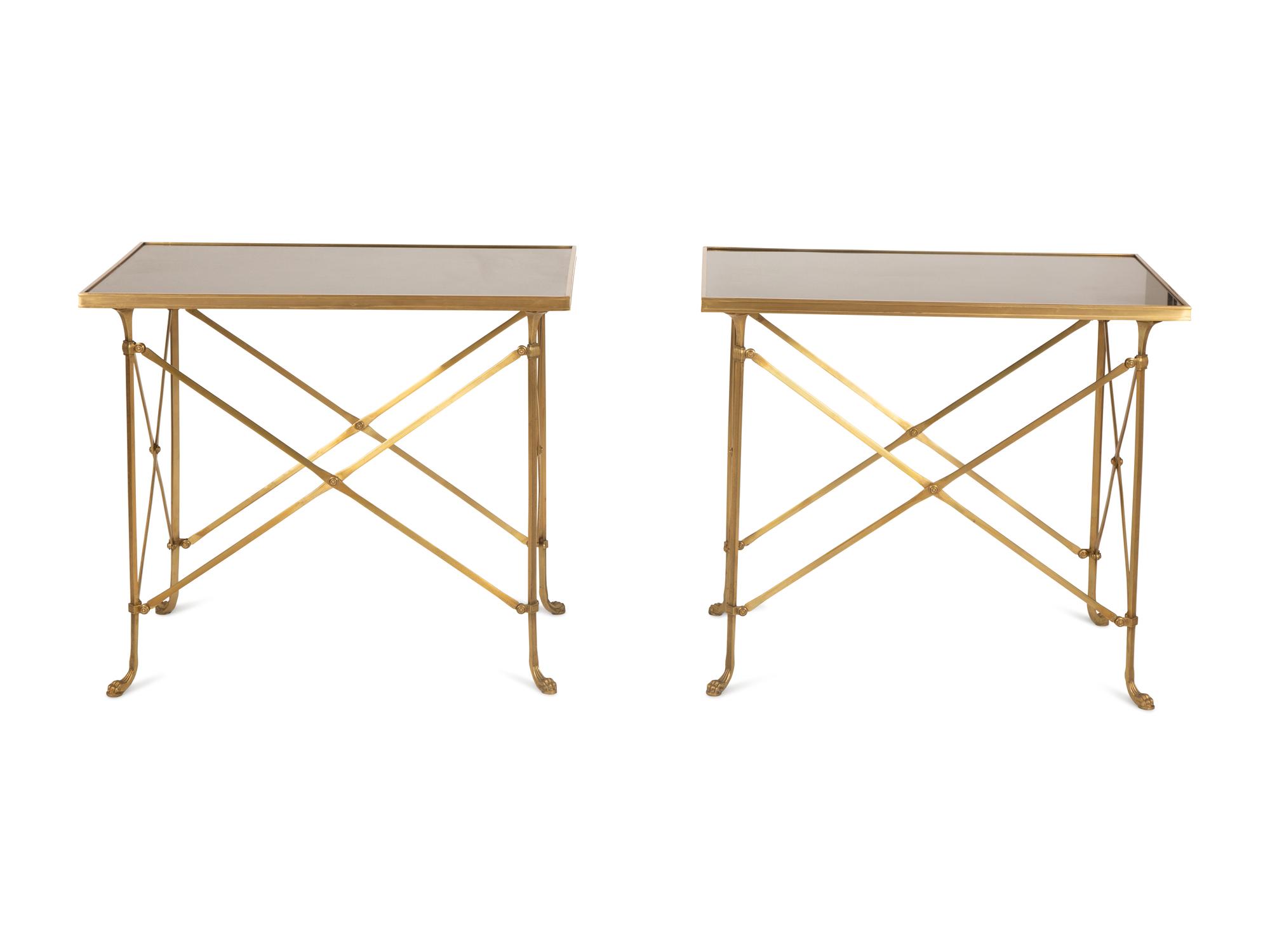 A Pair of Neoclassical Style Side Tables in the Manner of Maison Jansen