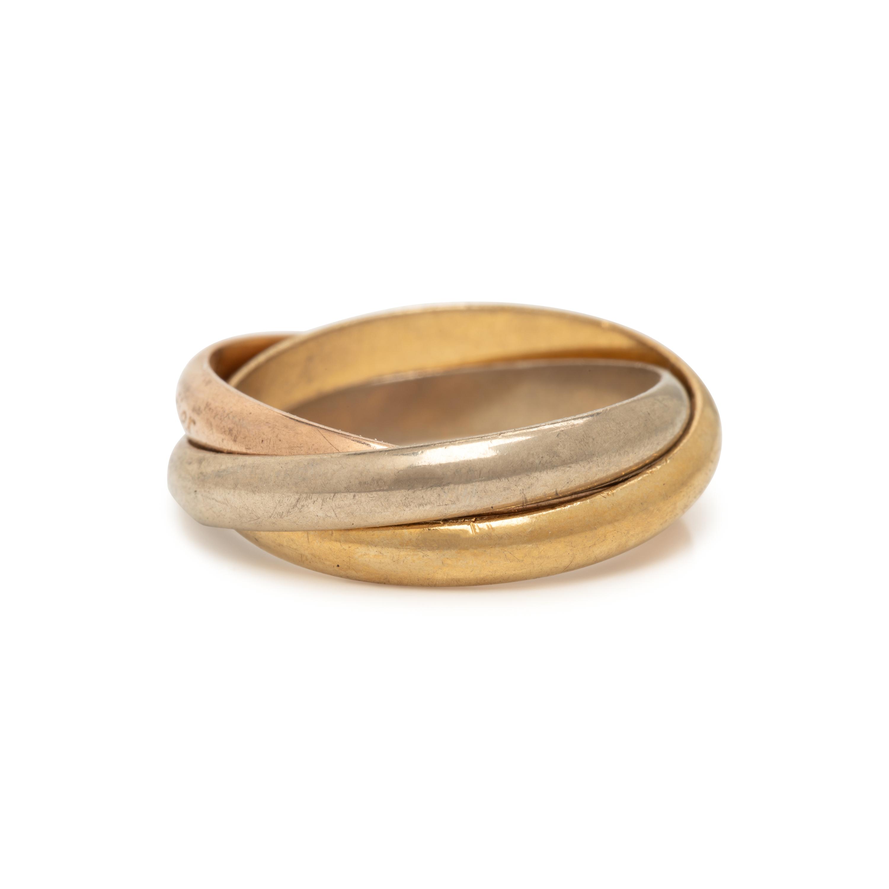 Must de Cartier, Tricolor Gold Trinity Ring