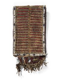 Sioux Quilled and Beaded Buffalo Hide Pouch