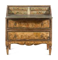 A Venetian Painted Secretary Bureau