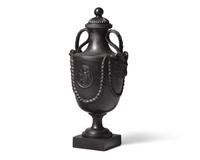 A Humphrey Palmer Black Basalt Covered Vase