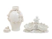 A Meissen Porcelain Twin-Basket Candy Dish
