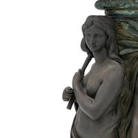 A French Bronze Figural Jardiniere