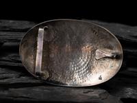 Silver Man-in-the-Maze Belt Buckle