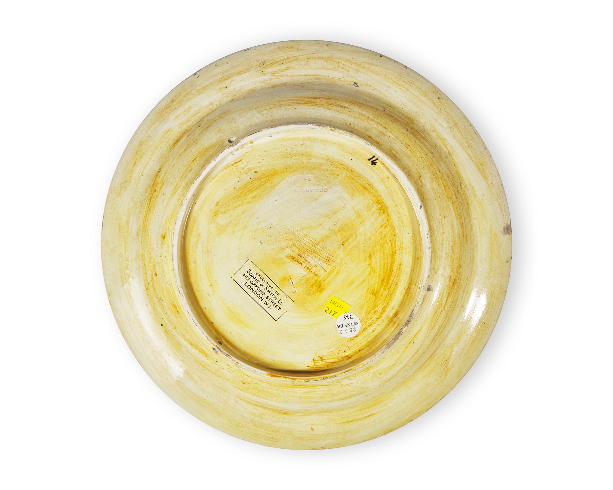 A Wedgwood Majolica "Peace" Charger