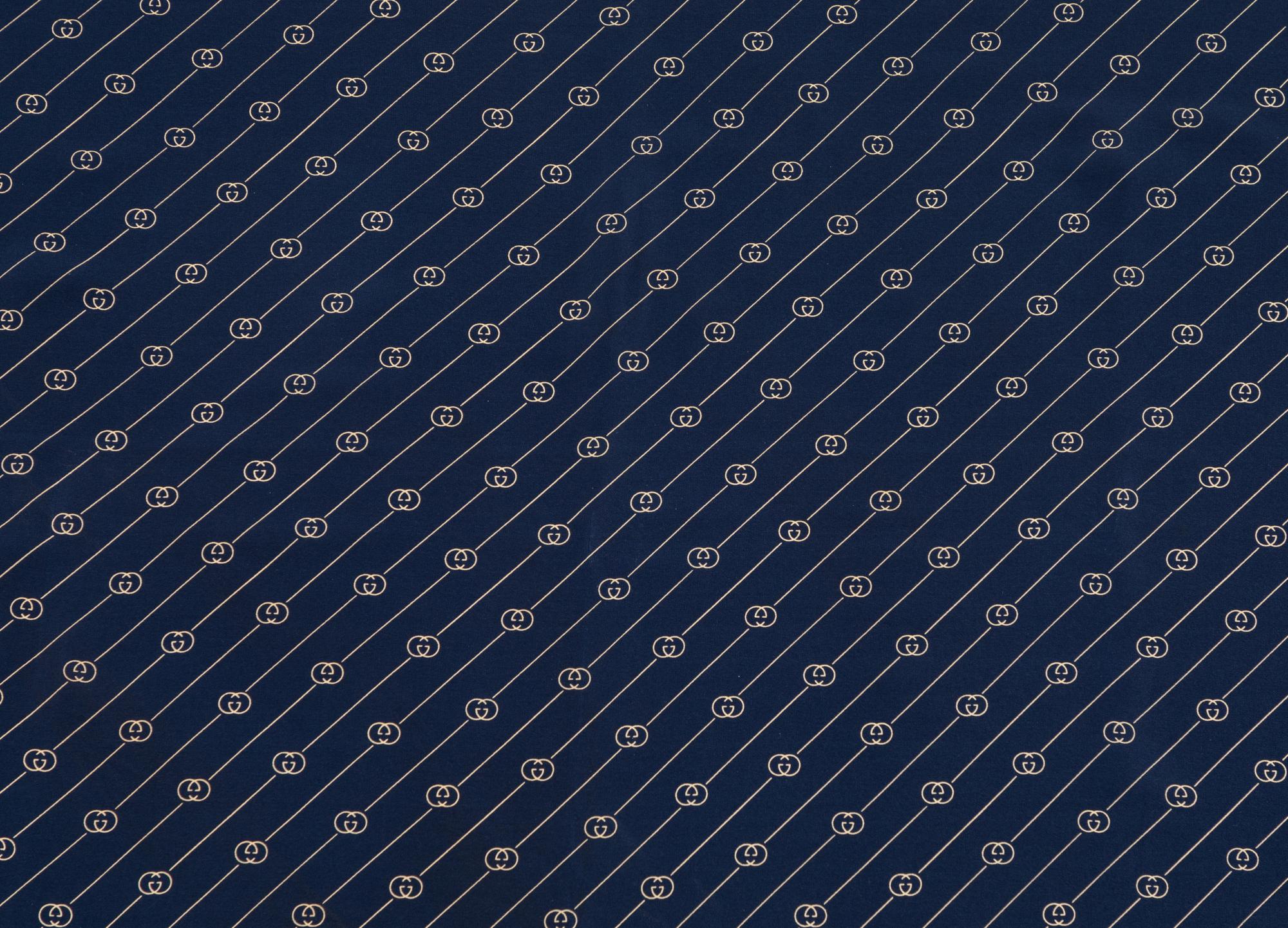 Two Gucci Silk Scarves, 1980-90s