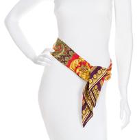A Gianni Versace Silk Scarf Belt, Length: 31"- 33"; Width: 3.5".
