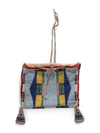 Apsáalooke Beaded Buffalo Hide Utility Bag