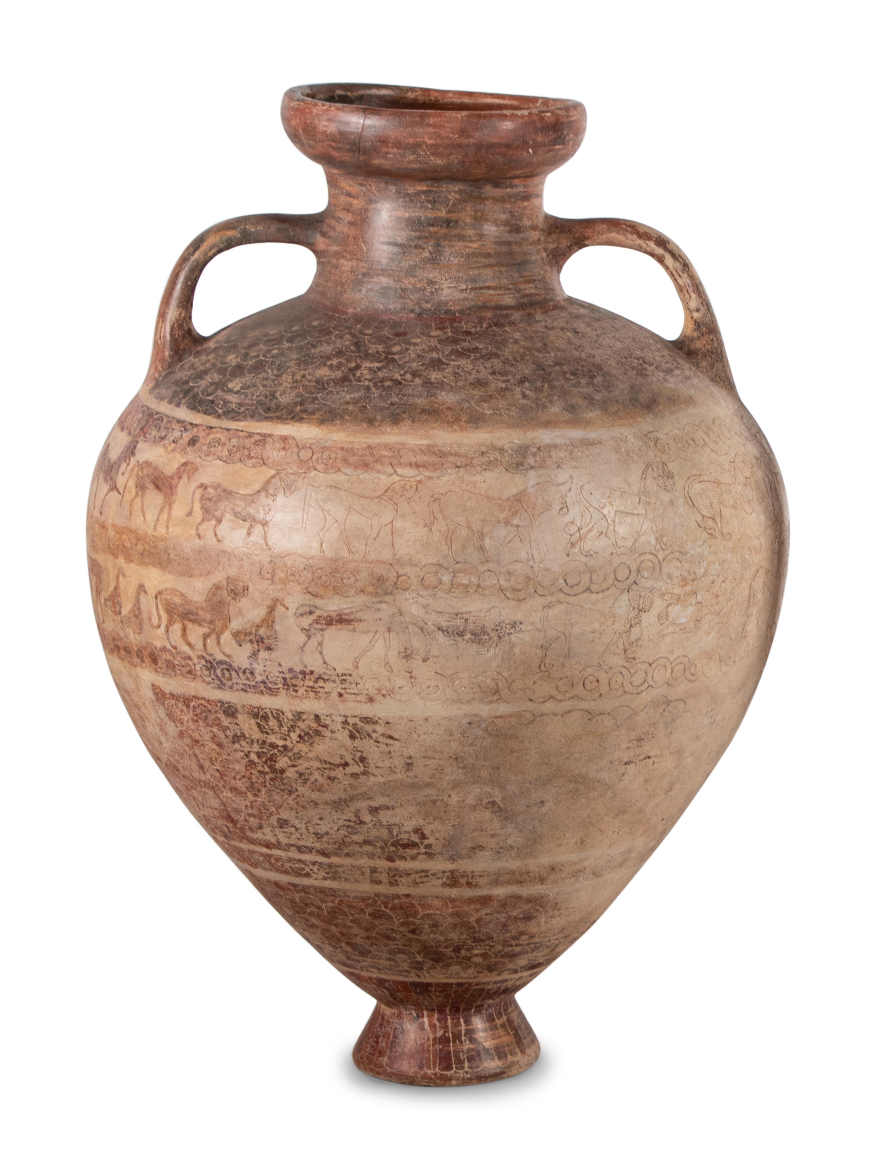A Large Italo-Corinthian Scaled-Amphora