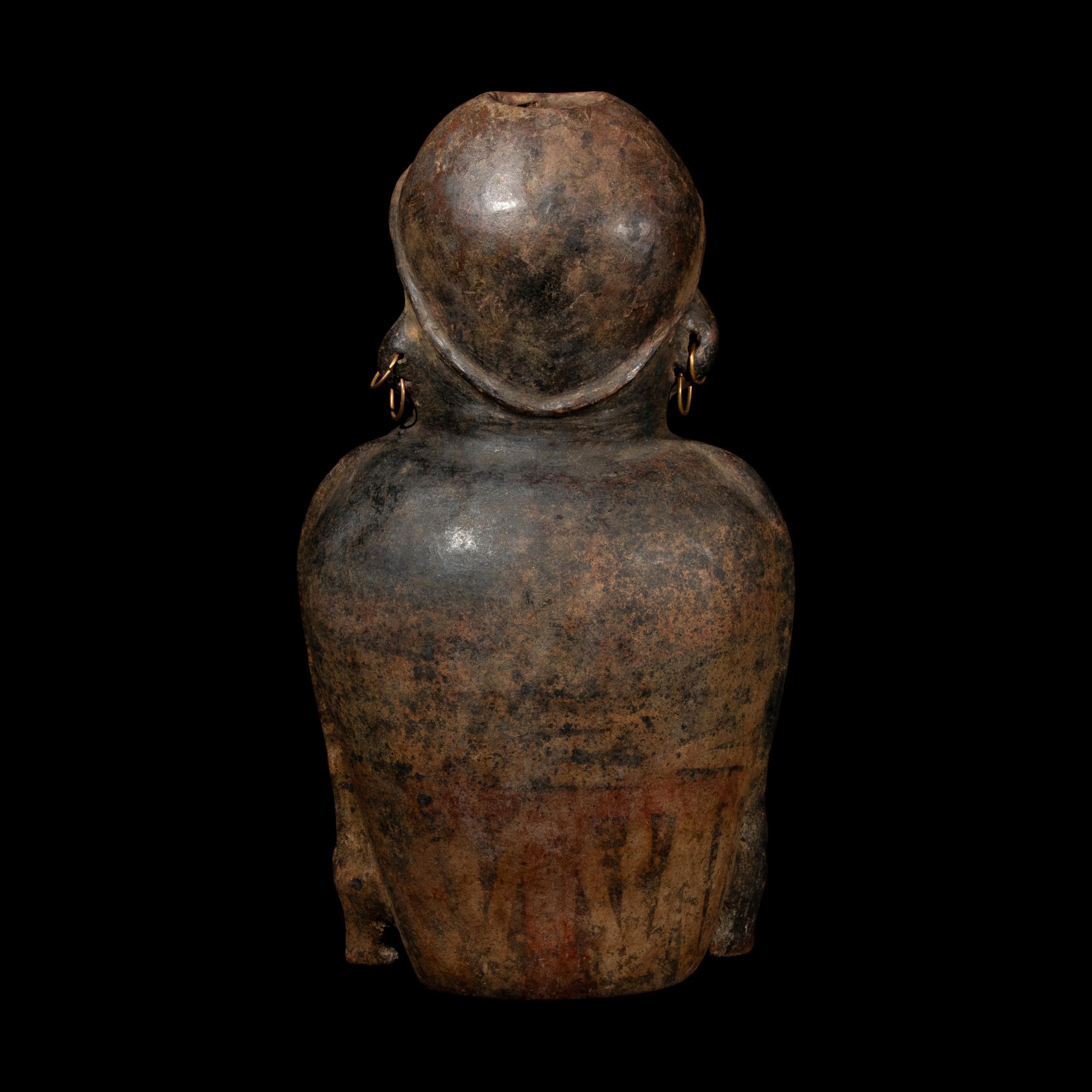 A Cauca Funerary Vessel in the Form of a Male Figure